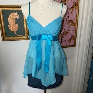 Elegant Blue Women's Top